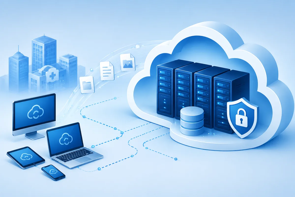 Infraestructura cloud segura para copias de seguridad de clínicas dentales